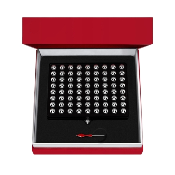 Christian Louboutin Studded Makeup Case | Includes Refillable Eyeshadow Palette - Picture 1 of 6